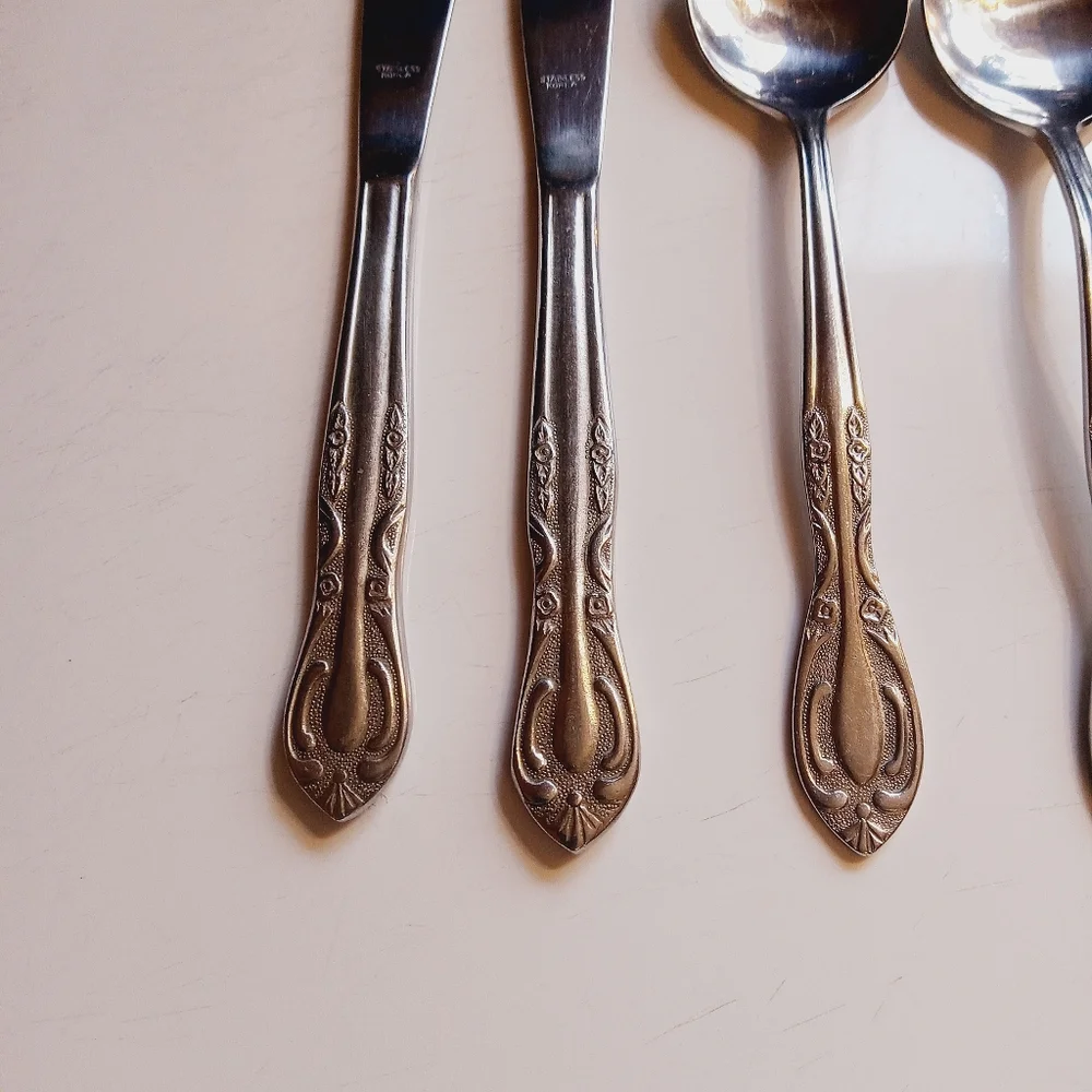 Hanford Forge Stainless Steel GREENWICH Flatware Korea 6 Pieces